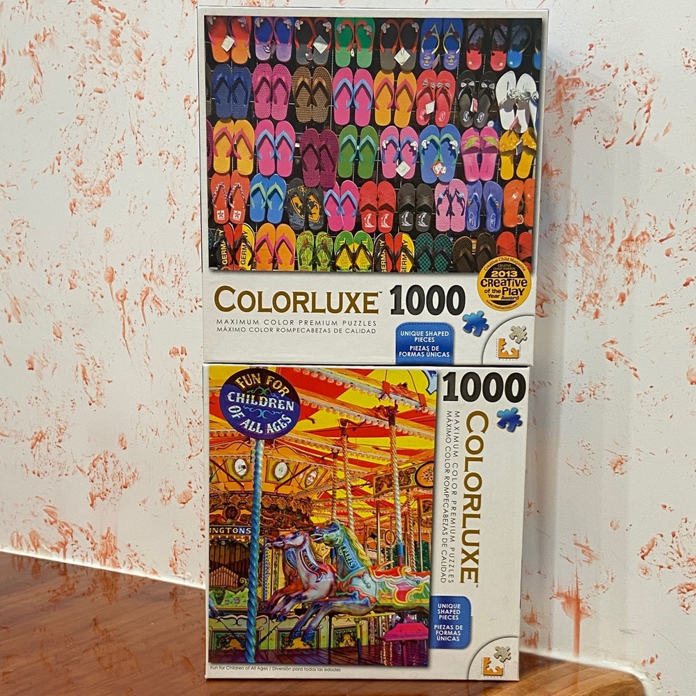 ColorLuxe Fun for Children of All Ages & Flip Flops! - 1000 Piece Puzzle Set